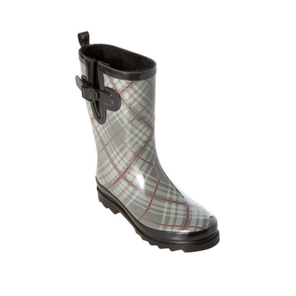 Womens Gold Toe Fur Lined Rain Boots (2 Styles)