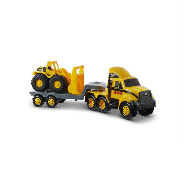 Caterpillar Toy Semi Truck and Trailer with Lights & Sounds