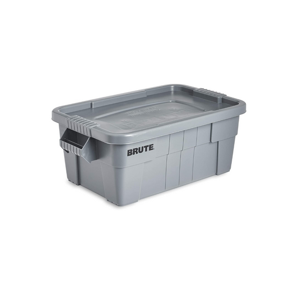 Contenedor de almacenamiento con tapa Rubbermaid Commercial Brute Tote