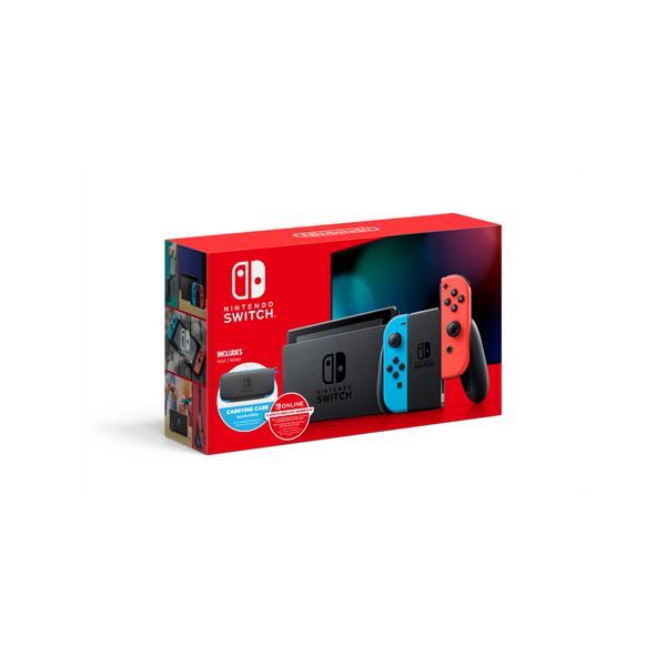 Nintendo Switch Console + 12-Month Nintendo Online Membership + Carrying Case