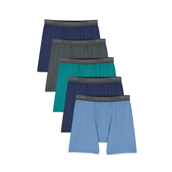 5 calzoncillos bóxer microelásticos para hombre de Fruit of the Loom