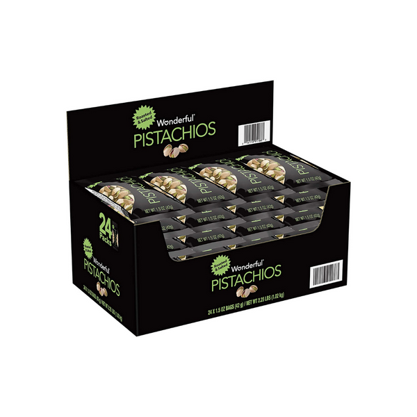 24 Bags Of Roasted and Salted Wonderful Pistachios