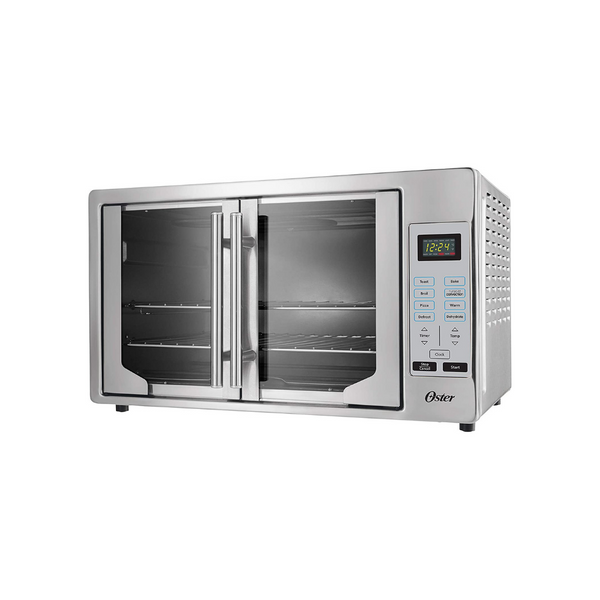Horno digital Oster de acero inoxidable con puerta francesa