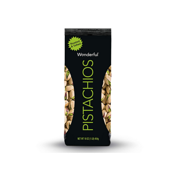 16 Ounce Bag Roasted and Salted Wonderful Pistachios