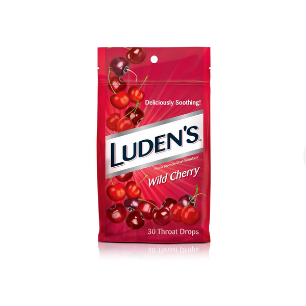 30 Luden’s Wild Cherry Throat Drops (OU-D)