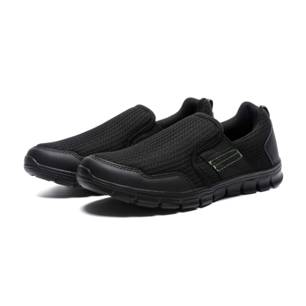 Zapatos para caminar sin cordones para hombre con plantillas de espuma viscoelástica (4 colores)