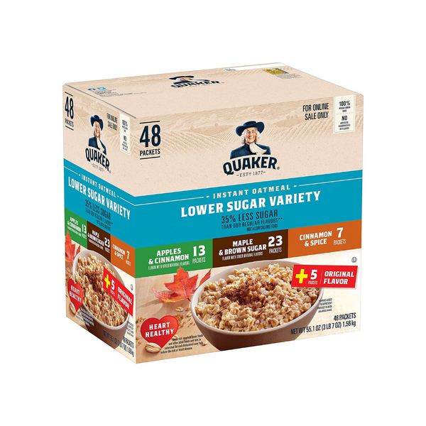 Paquete variado de avena instantánea Quaker 48