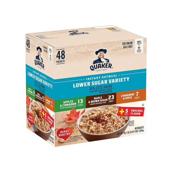 48 Quaker Instant Oatmeal Variety Pack