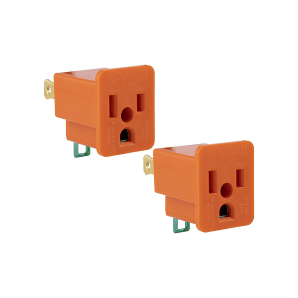 2-Pack GE Polarized Grounding Adaptor