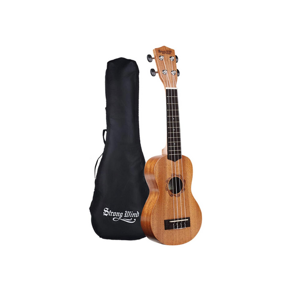 Mahogany Soprano Ukulele for Beginners With Bag