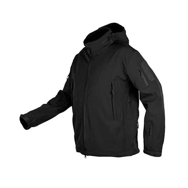 Men's Water-Resistant Fleece Lined Windbreaker With Hood (5 Colors)