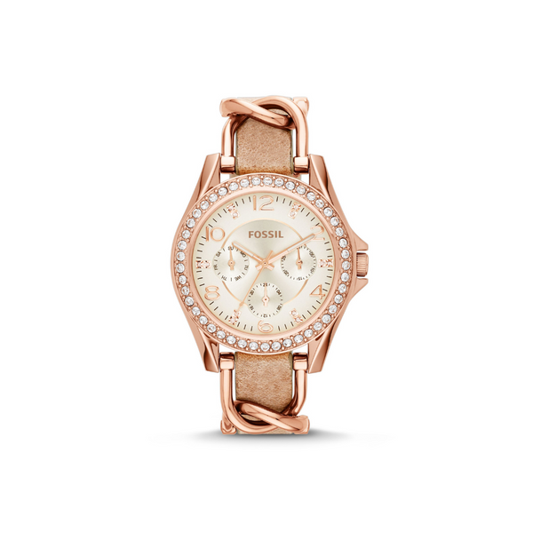 Fossil Women's Riley Leather Watch