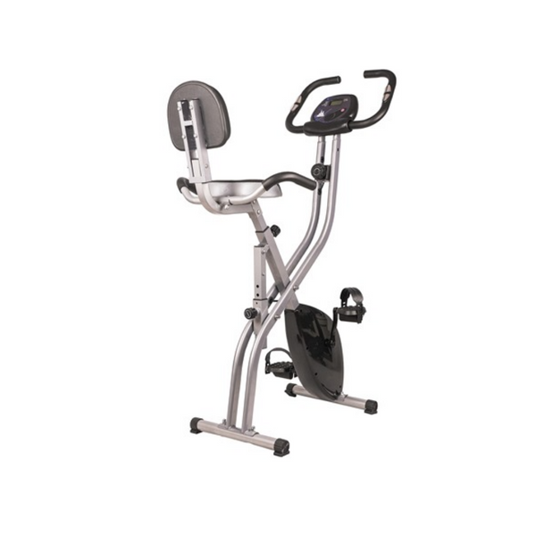 Folding Magnetic Upright Exercise Bike with Pulse Sensors and LCD Display