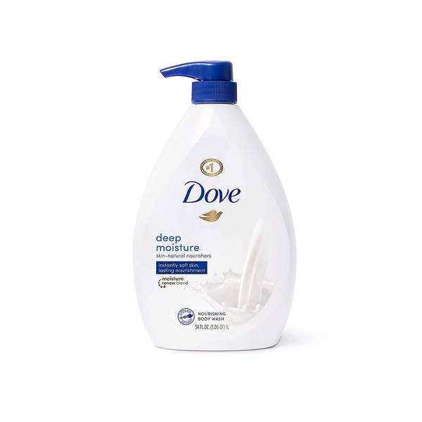 34 Oz. Bottle Of Dove Body Wash With Pump