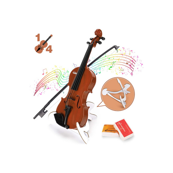 Violín para niños con colofonia, mentonera y cuerdas gratis