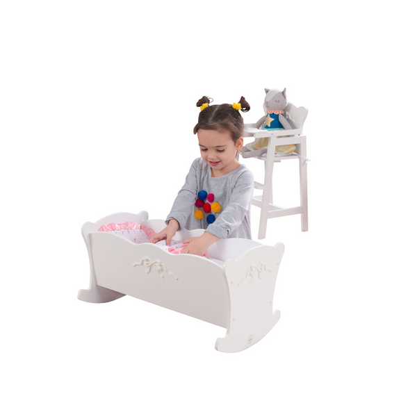 KidKraft Tiffany Bow Lil Cuna para muñecas