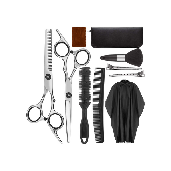 10 Piece Hair Cutting Scissors Kit
