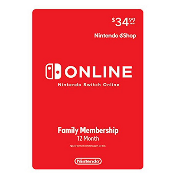 Suscripción familiar de 12 meses a Nintendo Switch Online