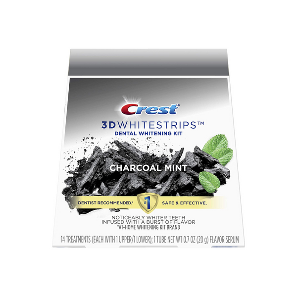 Crest 3D Whitestrips Charcoal Mint Teeth Whitening Kit