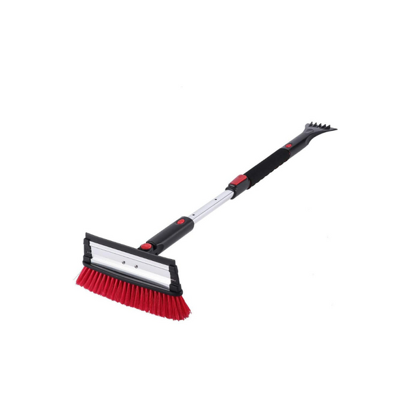 Extendable 39" Telescoping Snow Brush with Integrated Ice Scraper