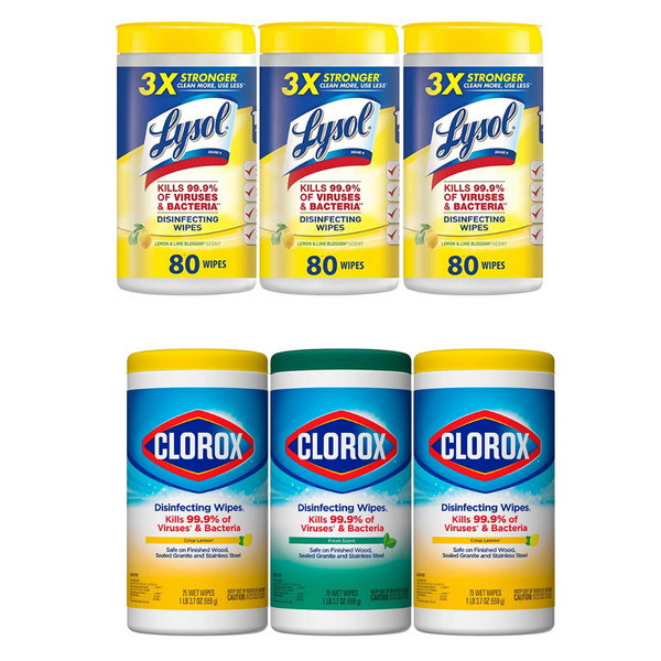 Lysol And Clorox Disinfecting Wipes On Sale
