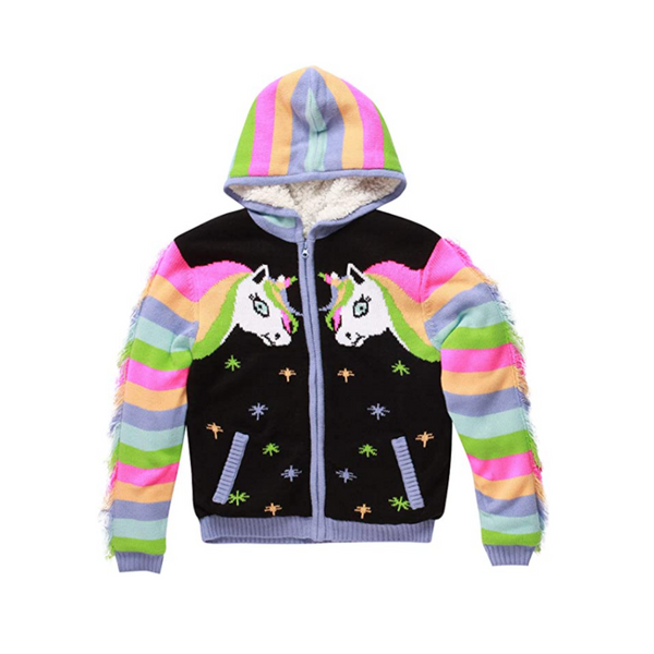 Sherpa Lined Sweater Jacket for Girls (2 Styles)