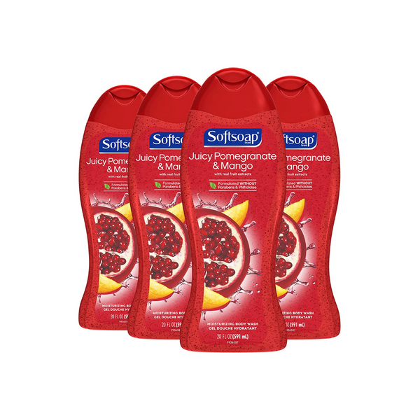4 Bottles Of Softsoap Gentle Body Wash (4 Variations)