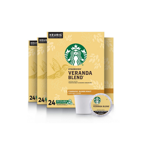 96 Starbucks Blonde Roast K-Cup Coffee Pods