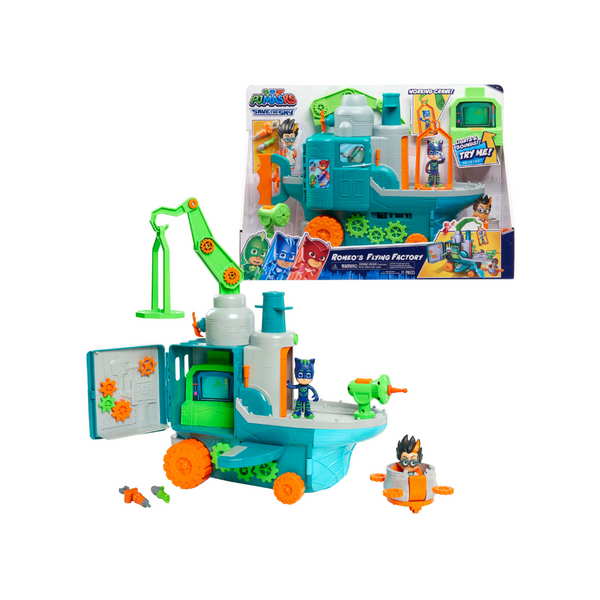 Set de juego Fábrica Voladora de PJ Masks Romeo
