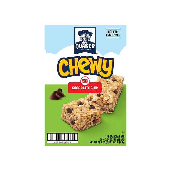 58 Quaker Chewy Chocolate Chip Granola Bars