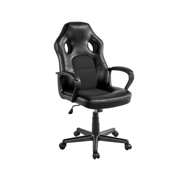 SmileMart Faux Leather Adjustable Swivel Gaming Chair
