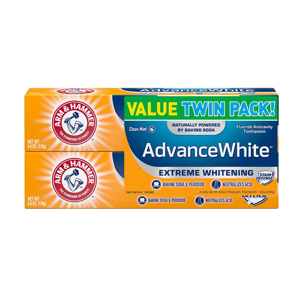 Pack Of 2 Arm & Hammer Advance Extreme Whitening Toothpaste With Stain Defense