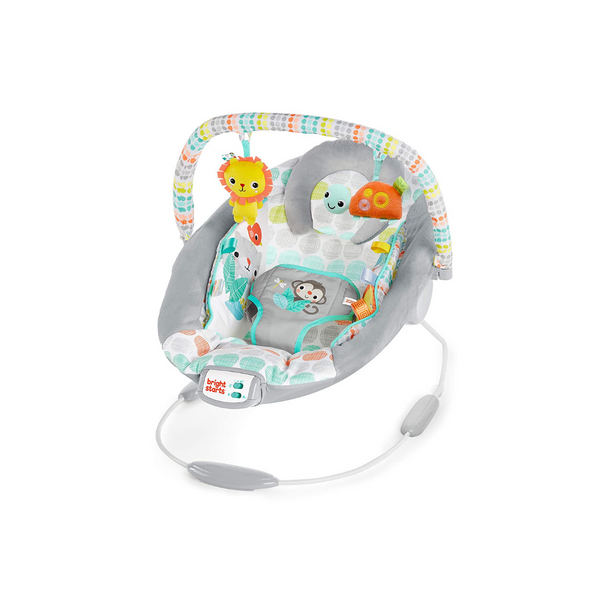 Asiento mecedor Bright Starts Wild Cradling con vibración y melodías relajantes