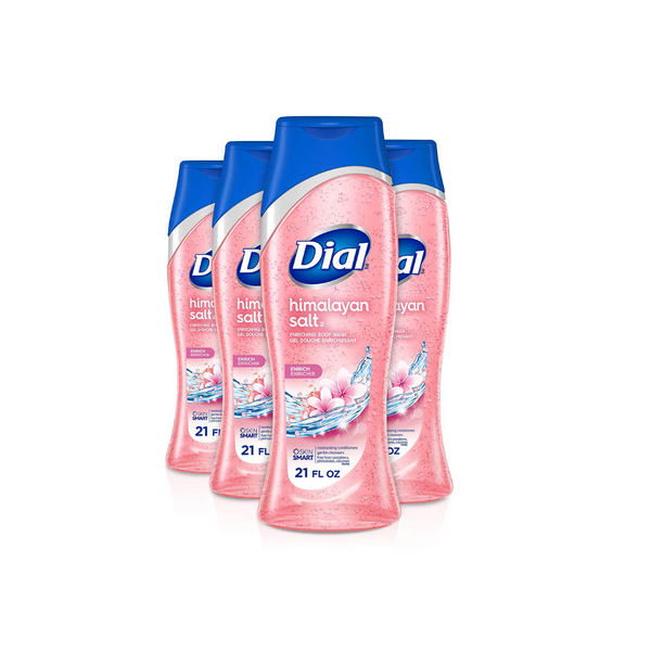 4 Bottles Of Dial Body Wash, Himalayan Salt