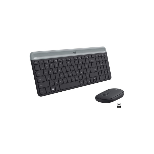 Combo de teclado y mouse inalámbricos delgados Logitech MK470