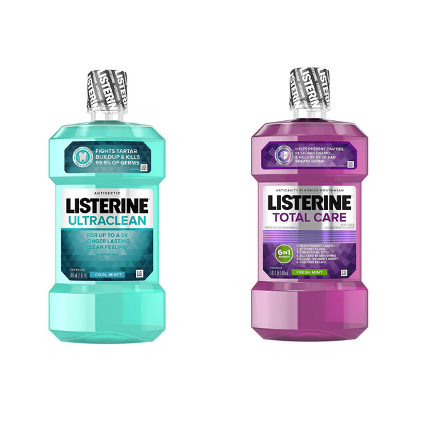 3 Bottles Of Listerine Antiseptic Mouthwash