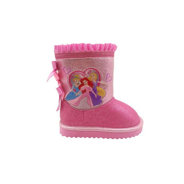 Botas de invierno de piel sintética para niñas pequeñas de Disney Princess