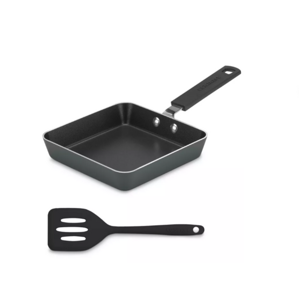 Sartén antiadherente Cuisinart Mini Square con espátula ranurada