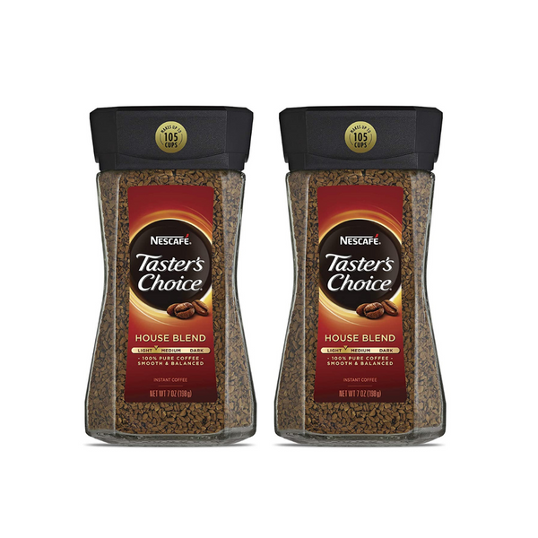 Paquete de 2 café instantáneo Nescafe Taster's Choice House Blend