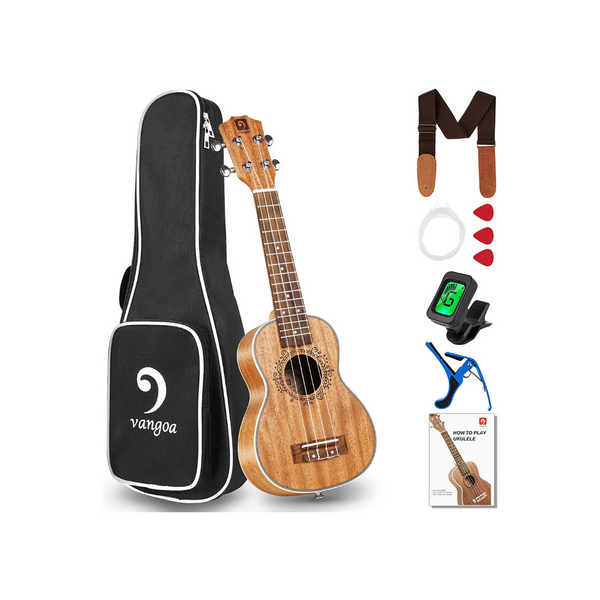 Mahogany 21 Inch Acoustic Ukelele With Beginner Kit