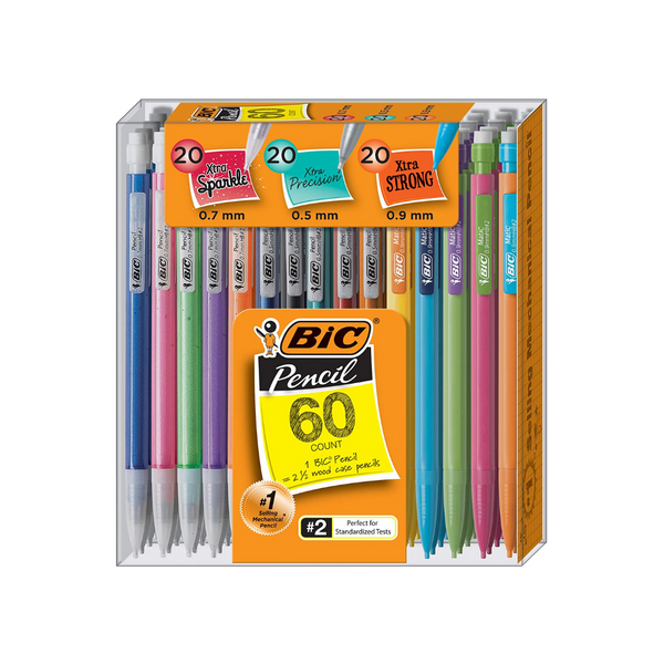 60 BIC Mechanical Pencil Variety Pack