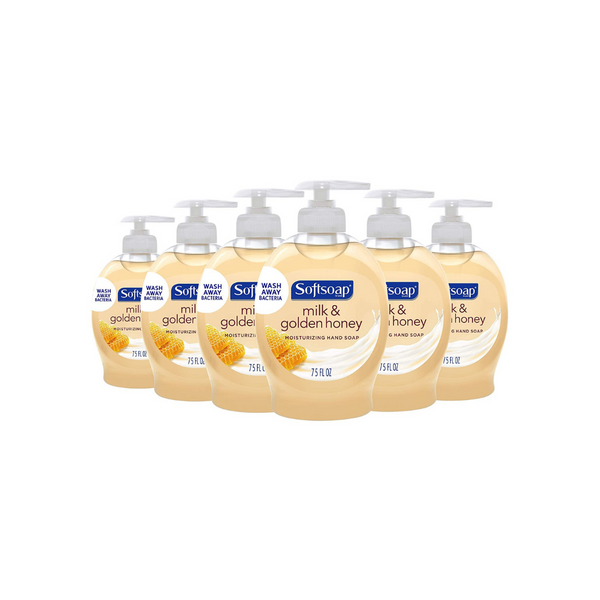 6 botellas de jabón de manos líquido hidratante Softsoap