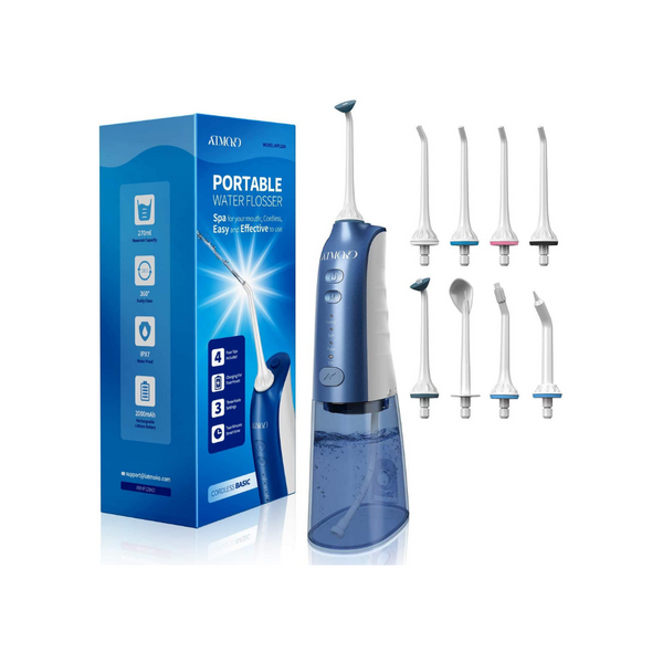 Cordless Water Flosser With 3 Modes And 8 Jet Tips