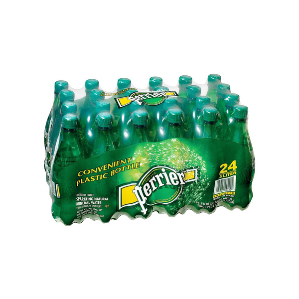 24 Bottles Of Perrier Carbonated Mineral Water