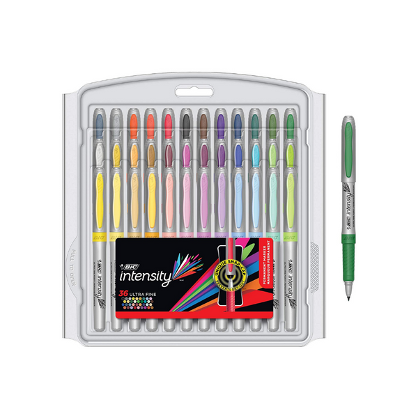 36 Pack Of BIC Ultra Fine Point Fashion Permanent Markers