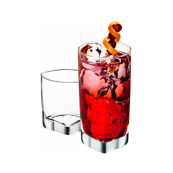 Set Of 16 Anchor Hocking Rio Small And Large Drinking Glasses