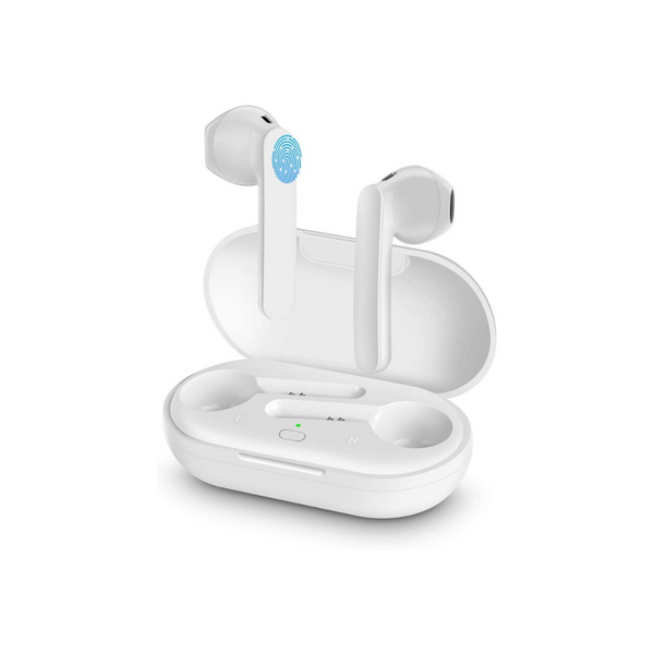 Auriculares Bluetooth impermeables con cancelación de ruido y estuche de carga