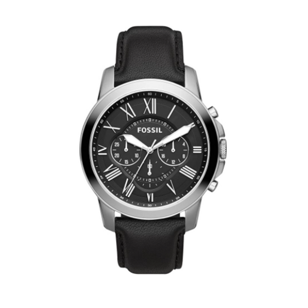 Fossil Reloj cronógrafo de cuarzo de acero inoxidable Grant para hombre