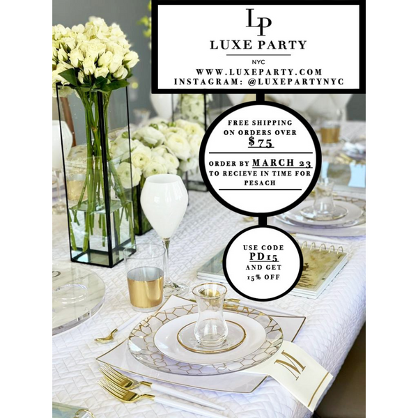 Patrocinado: ¡Platos y vajillas de plástico elegantes y con clase para Pesaj a la venta!