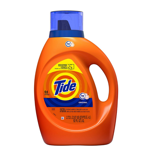 Concentrated HE Turbo Clean Tide Original Or Free & Gentle Liquid Laundry Detergent